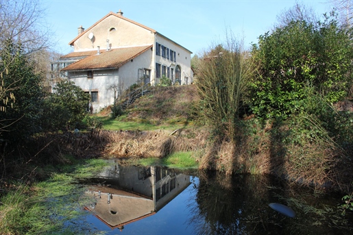 Renovated old mill with lake
