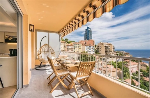Luminous T3 apartment near to Monaco with sea view