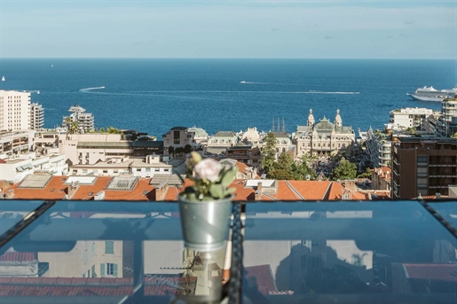 Attico in stile newyorkese vicino a Monaco con vista panoramica mozzafiato sul mare
