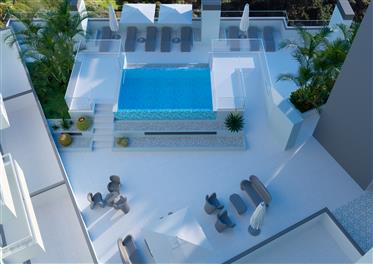 Appartement Tow-Bedroom dans un immeuble moderne et bien entretenu avec piscine et jardin