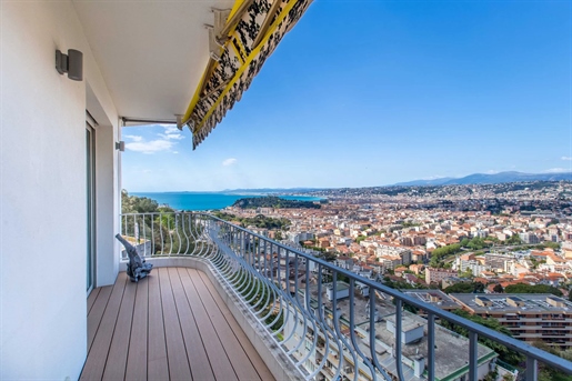 Nice Mont Boron, splendid 3-bedroom renovated apartment with gorgeous panoramic view