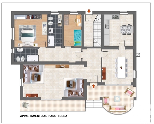 Einfamilienhaus / Villa zu verkaufen 370 m² - 4 Schlafzimmer - Filottrano