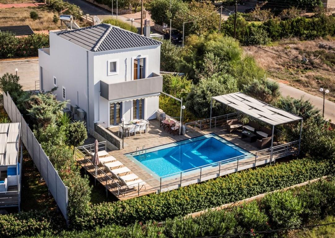 Luxusvillen von 181 m² zum Verkauf in Stavros, Chania: Private Pools und Meerblick