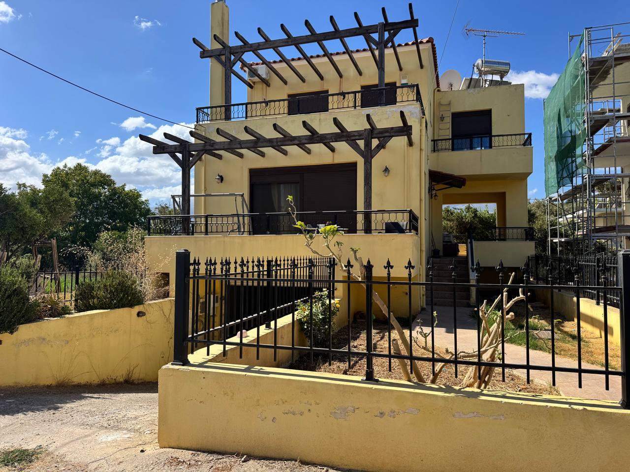 A Three-Level Detached House For Sale In Kalyves