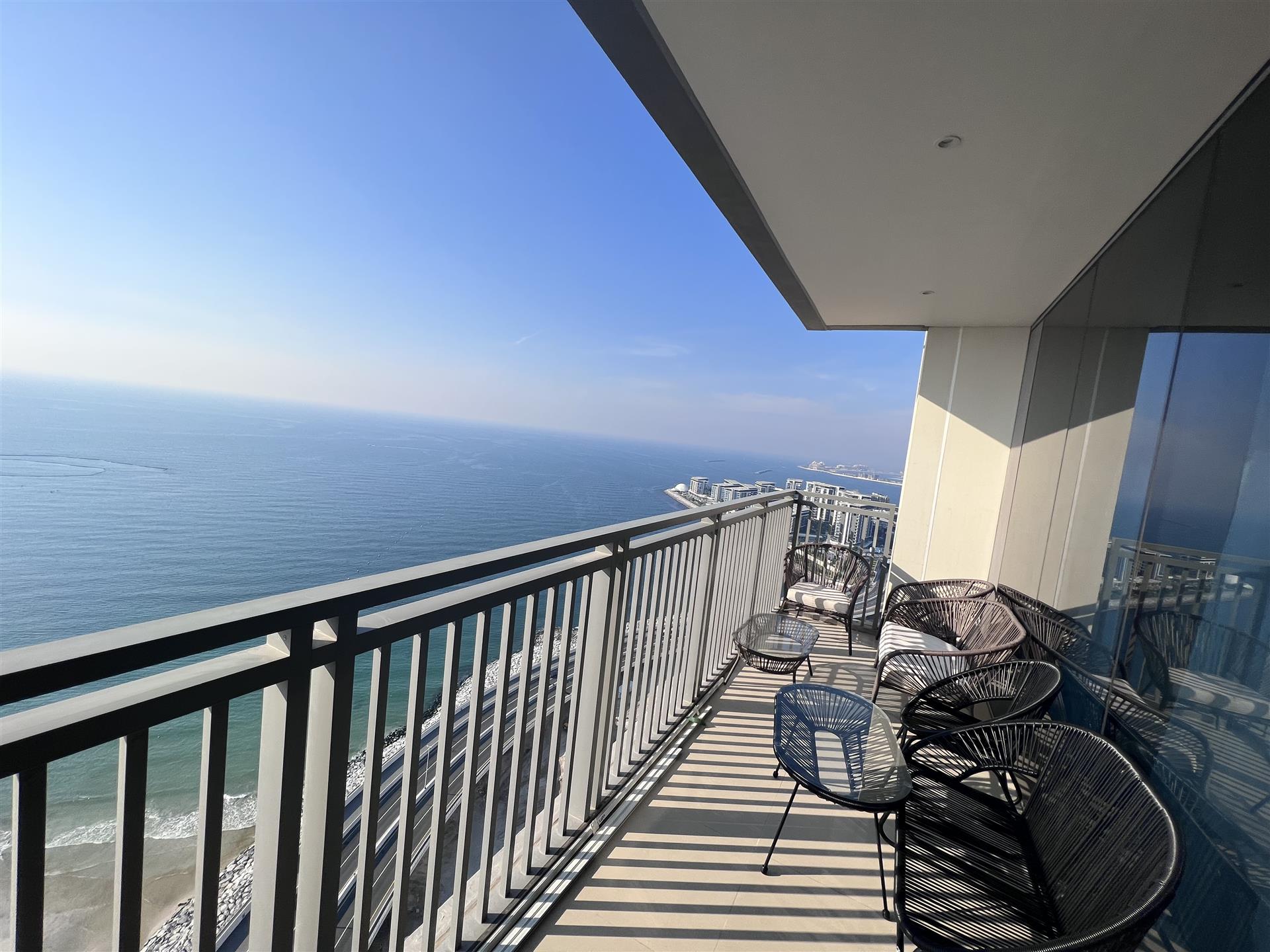 Beautiful Sea and Partial Ain Views | High Floor