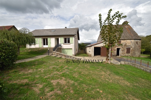 Dept.63.Near La Bourboule, Briffons, Together 2 Houses, 4 rooms + 3, 2 garages and land of 1394 m2