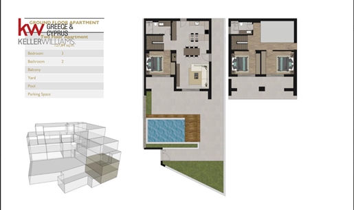 764750 - Luksus nybygget duplex lejlighed til salg, Chania, 127.84 m², €578.000
