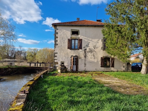 Dpt Vosges (88), for sale near Vittel - Moulin to renovate on 1 hectare of land & 1.5 km of canal