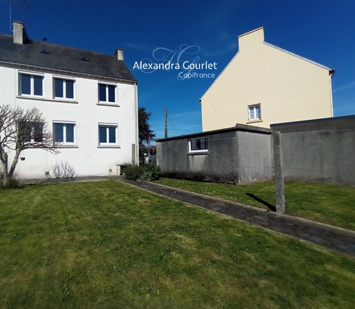 Dpt Finistère (29), Rosporden, te koop huis 3 slaapkamers - Land van 537 - Garage en tuin - in im
