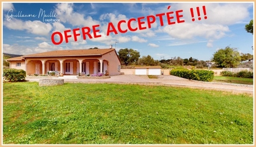 Dpt Hérault (34), for sale near to Roujan villa P5 of 118.44 m² with land of 2,110.00 m²