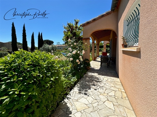 Dpt Aude (11), for sale Caunes Minervois, 5-room single storey villa with garden and swimming pool