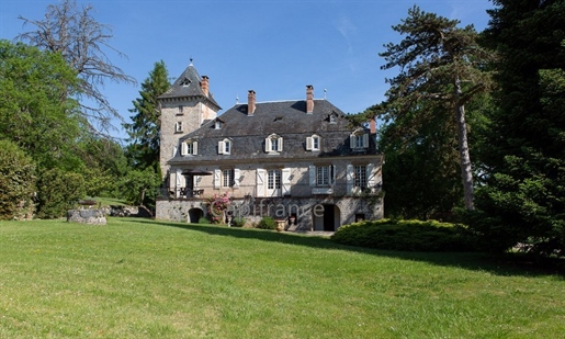 Dpt Corrèze (19), for sale near Curemonte, in a small idyllic hamlet, charming Château P14 of 302 m²