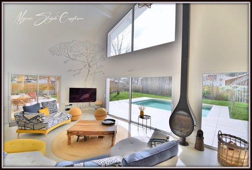 Dpt Landes (40), for sale Leon New Contemporary Villa Of 212 M² Close To Shops