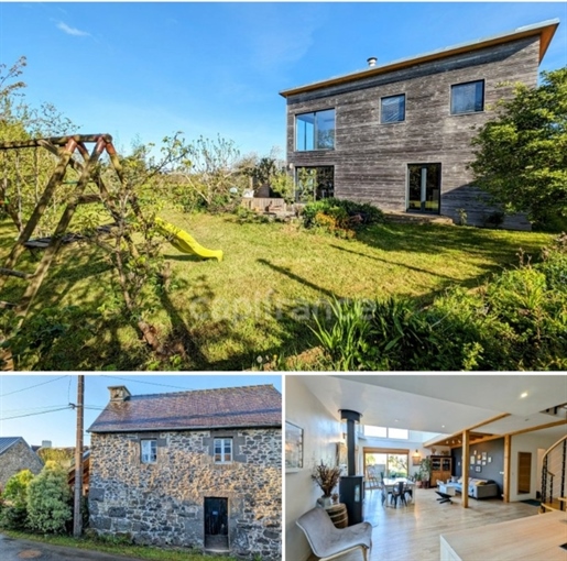 Dpt Finistère (29), for sale L'hôpital Camfrout 3 bedroom timber frame house of 130 m² with maiso