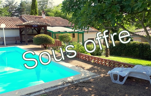 Dpt Dordogne (24), Saint Sauveur, Maison plain pied, 4 chambres, 113 m2+ piscine + garage- terrain 2
