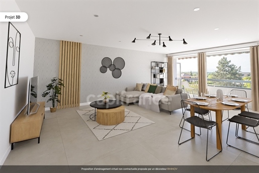 Dpt Ain (01), zu verkaufen Divonne Les Bains T3-Wohnung von 80 m² - einstöckig