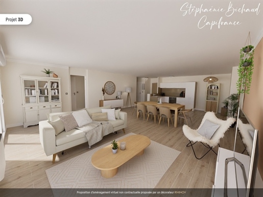 Dpt Hautes Alpes (05), à vendre Gap appartement T3 92,47m² jardin, garage et cave