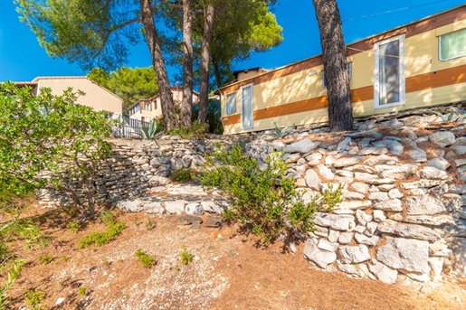 Dpt Var (83), à vendre Le Castellet maison mobilhome P3 de 25 m² - Terrain de 220,00 m²