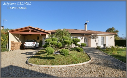 Dpt Dordogne (24), for sale La Force - Quiet - single storey house 150 m² - 4 bedrooms - Swimming po