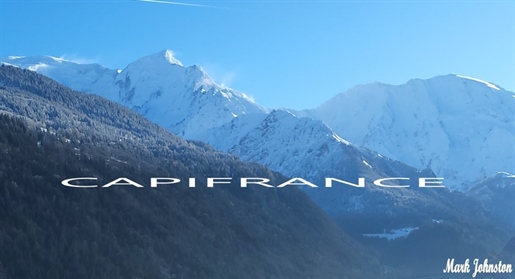 Saint Gervais Mont Blanc, Triplex 2-Bett-Wohnung zu verkaufen mit Terrasse