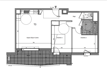 Dpt Haute Savoie (74), for sale Reignier Esery apartment T3 of 62.3 m²