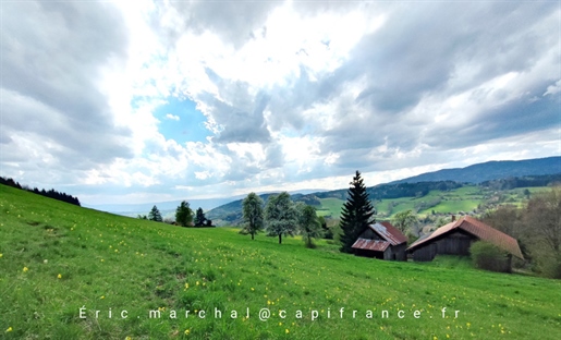 (74), Viuz En Sallaz Savoyard farm surrounded by nature with potential on 2850 m2 of land