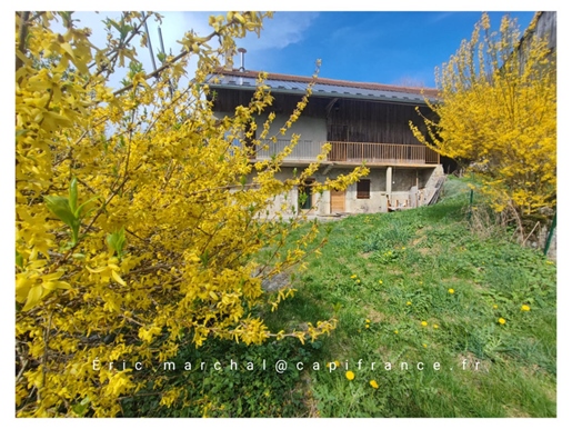 (74), Viuz En Sallaz Savoyard farm surrounded by nature with potential on 2850 m2 of land