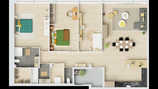 Dpt Saona y Loira (71), en venta apartamento Chalon Sur Saone T5 de 122,8 m²
