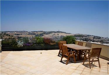 Bargain, rymlig lägenhet, hisnande utsikt över Jerusalems gamla stad