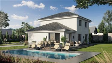 I offer you this contemporary house in the town of Leymen (Sundgau).
