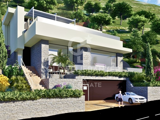 Villa with sea views in Canyelles with structural works fully completed