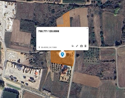750711 - Land plot For sale, Distos, 8.711 sq.m., €120.000