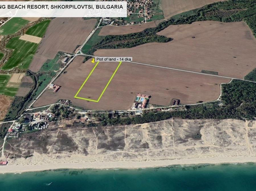 Byggnad mark nära stranden, Shkorpilovtsi, Varna, Bulgarien