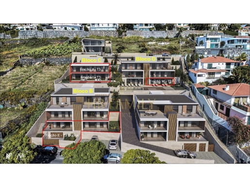 Villa-Style development, with 4 blocks of apartments, located in a quiet area in Funchal with excell