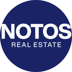 company logo : NOTOS. REAL ESTATE