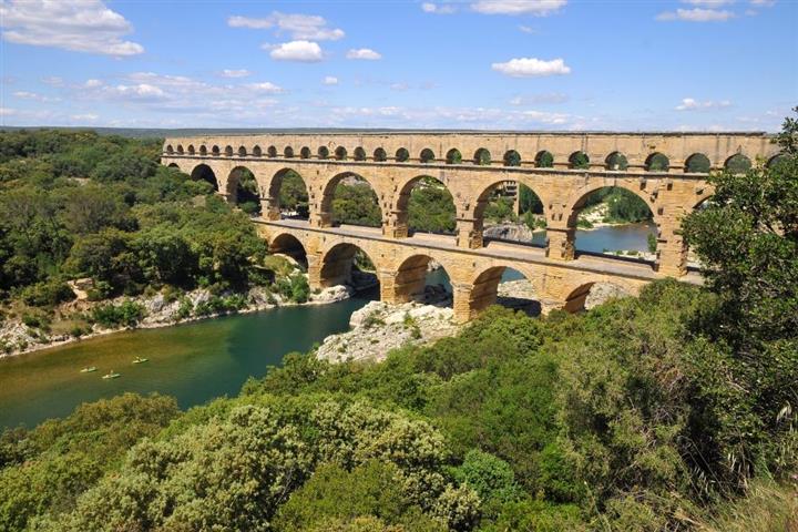 The Pont-du-Gard, near Nimes